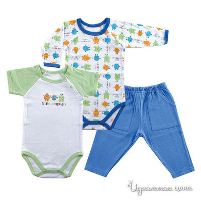Комплект Hudson baby, цвет цвет синий / салатовый / белый