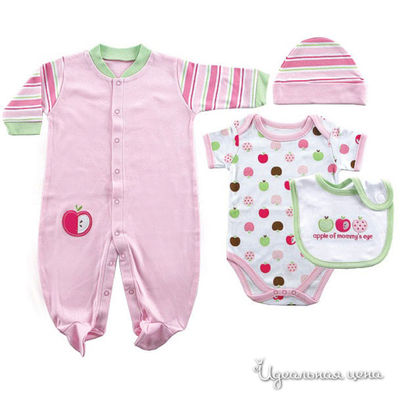 Набор Hudson baby, цвет цвет розовый / мультиколор