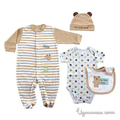 Набор Hudson baby, цвет цвет молочный / бежевый