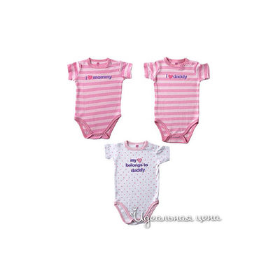 Боди Hudson baby, цвет цвет розовый / белый