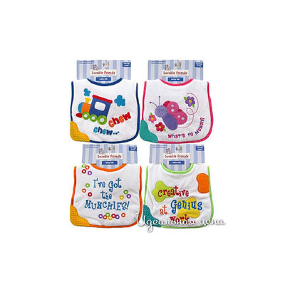 Нагрудник Luvable Friends, цвет цвет белый / мультиколор