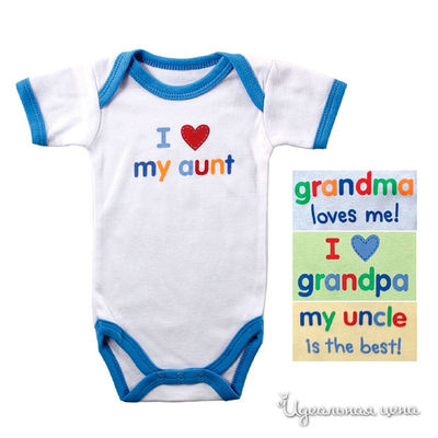 Боди Luvable Friends, цвет цвет белый / синий