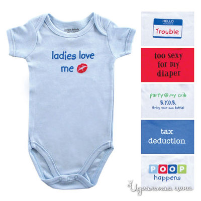 Боди Luvable Friends, цвет цвет голубой