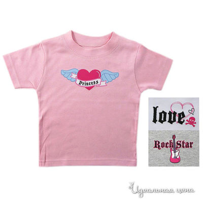 Футболка Luvable Friends, цвет цвет розовый