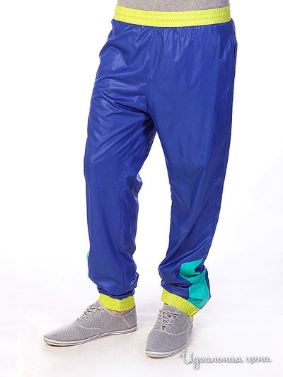 Брюки People, цвет цвет синий / желтый