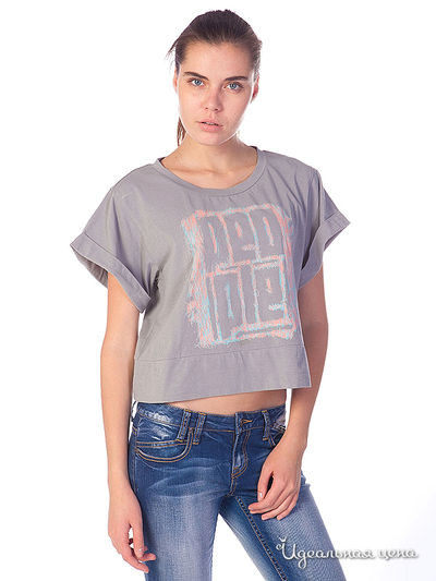 Футболка People, цвет цвет серый