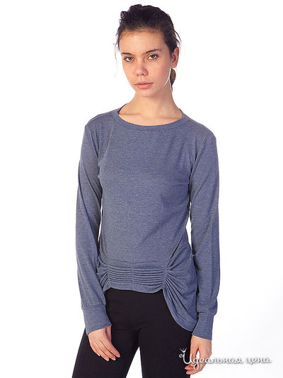 Блуза People, цвет цвет серо-синий