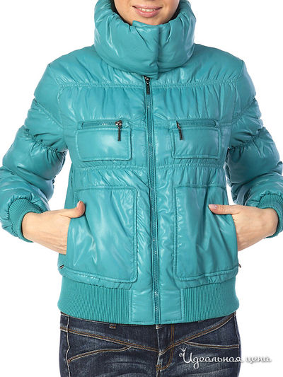 Куртка People, цвет цвет бирюзовый