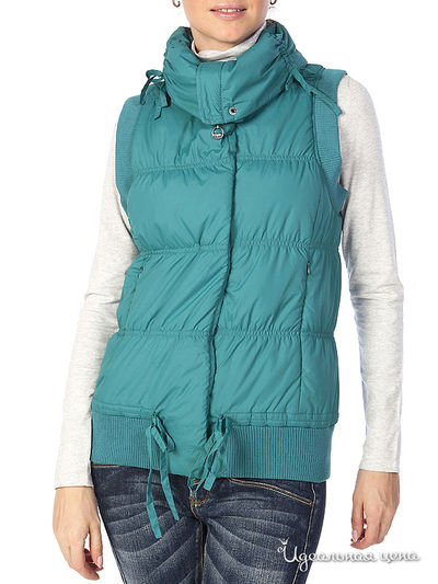 Жилет People, цвет цвет темно-бирюзовый