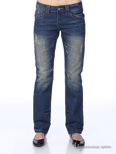 Брюки People, цвет цвет синий