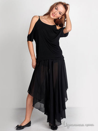 Юбка Kseniya Knyazeva, цвет цвет черный