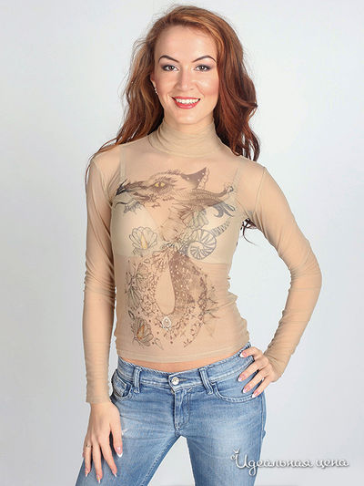 Водолазка Kseniya Knyazeva, цвет цвет бежевый