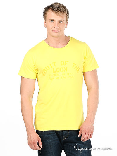 Футболка Fruit of the Loom, цвет цвет желтый