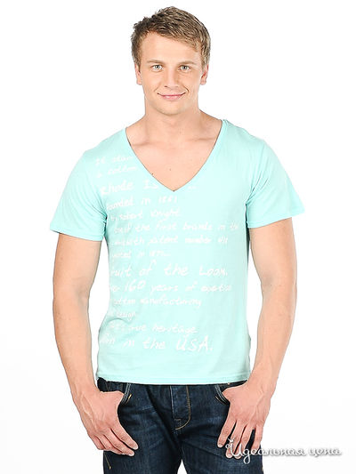 Футболка Fruit of the Loom, цвет цвет бирюзовый