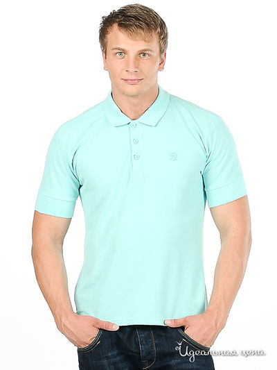 Поло Fruit of the Loom, цвет цвет голубой