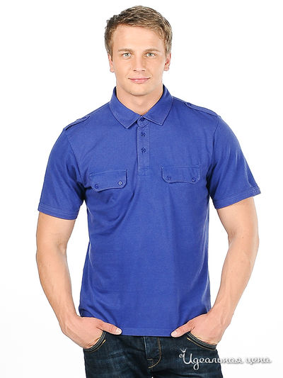 Поло Fruit of the Loom, цвет цвет синий