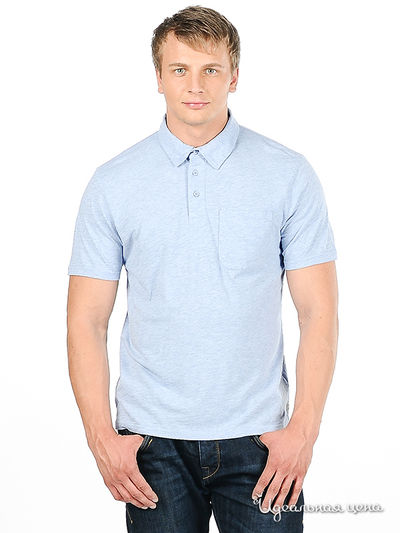 Поло Fruit of the Loom, цвет цвет голубой