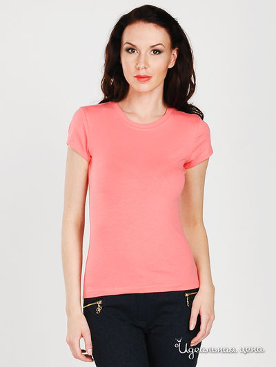 Футболка Zenana Outfitters, цвет цвет розовый