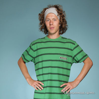 Футболка Quiksilver, цвет цвет зеленый