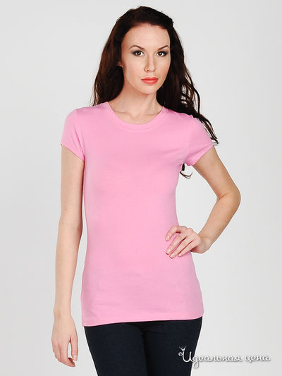 Футболка Zenana Outfitters, цвет цвет светло-розовый