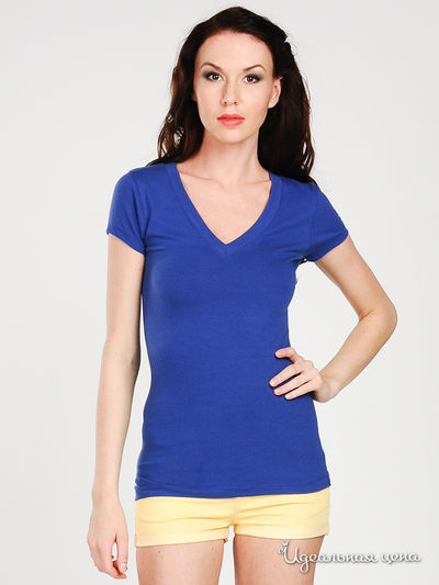 Футболка Zenana Outfitters, цвет цвет синий