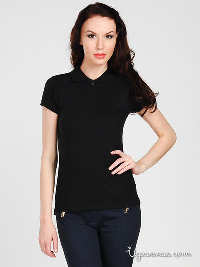 Поло Zenana Outfitters, цвет цвет черный