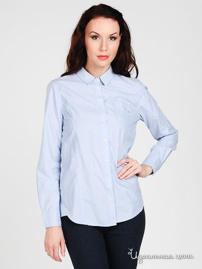 Блузка Basic House, цвет цвет голубой