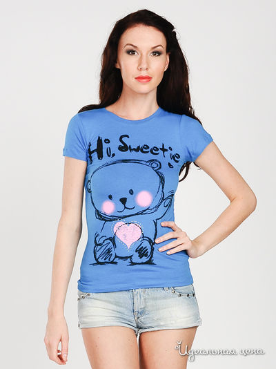 Футболка Green T, цвет цвет синий