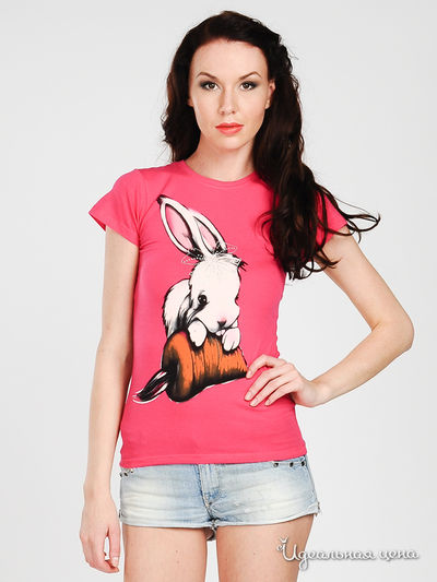 Футболка Green T, цвет цвет фуксия