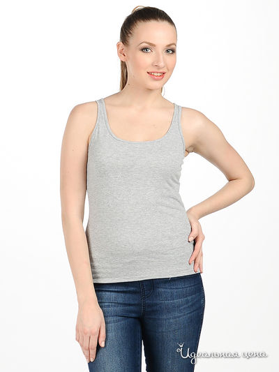 Майка Веста, цвет цвет серый меланж