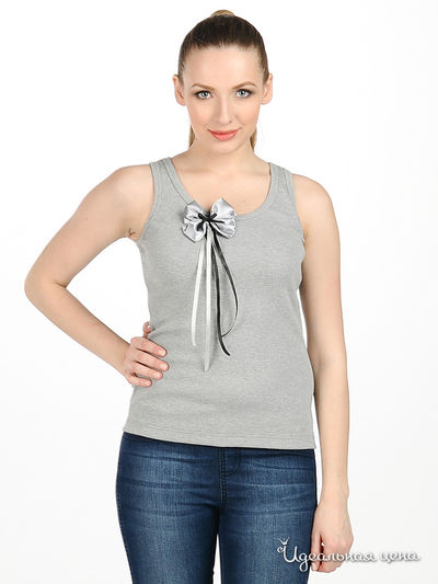 Майка Русский мех, цвет цвет серый меланж