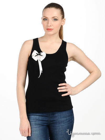 Майка Русский мех, цвет цвет черный