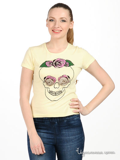 Футболка Русский мех, цвет цвет желтый