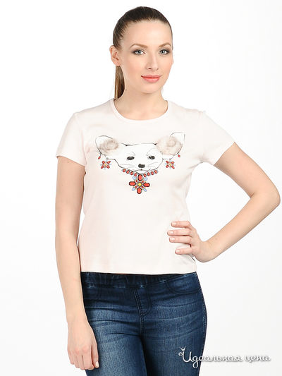 Футболка Русский мех, цвет цвет розовый