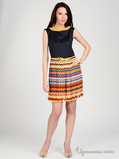 Платье Турецкий шик, цвет цвет синий / желтый