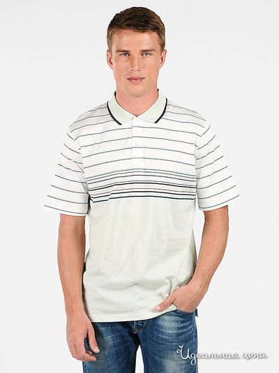 Поло Donatto, цвет цвет светло-зеленый / белый / темно-фиолетовый