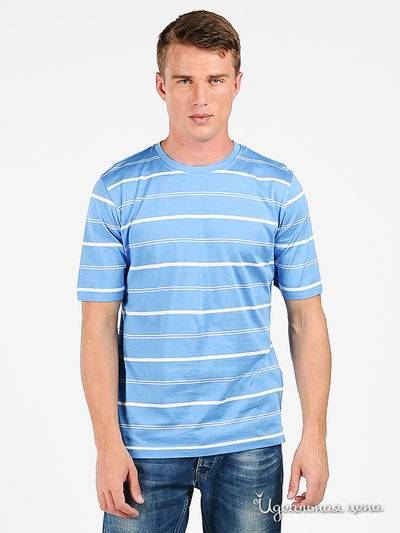 Футболка Donatto, цвет цвет голубой / белый