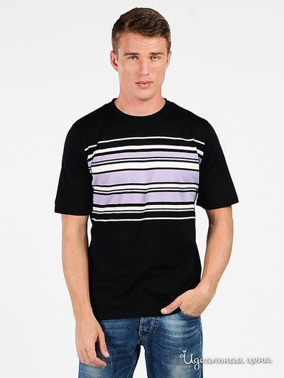 Футболка Donatto, цвет цвет черный / белый / сиреневый