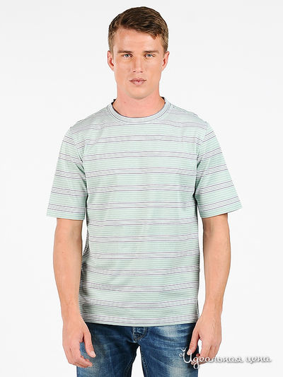 Футболка Donatto, цвет цвет зеленый / темно-синий / белый