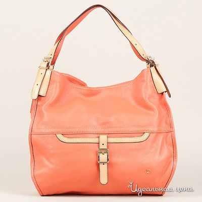 Сумка Leo Ventoni, цвет цвет коралловый / бежевый