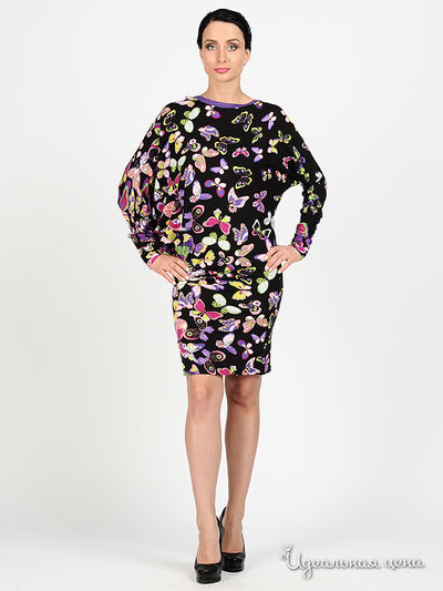 Платье Adzhedo, цвет цвет черный / принт бабочки