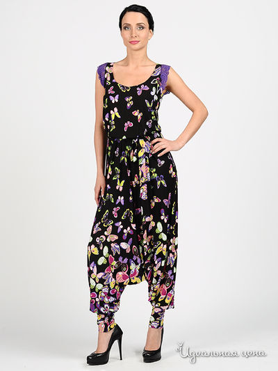 Комбинезон Adzhedo, цвет цвет черный / принт бабочки