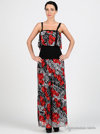 Платье Adzhedo, цвет цвет черный / красный / белый