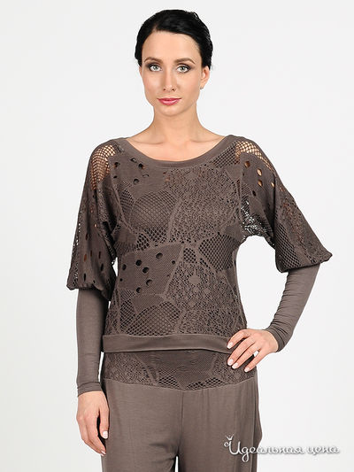 Джемпер Adzhedo, цвет цвет серо-коричневый