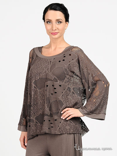 Туника Adzhedo, цвет цвет серо-коричневый
