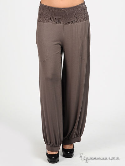 Брюки Adzhedo, цвет цвет серо-коричневый