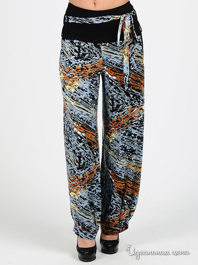 Брюки Adzhedo, цвет цвет черный / голубой / коричневый