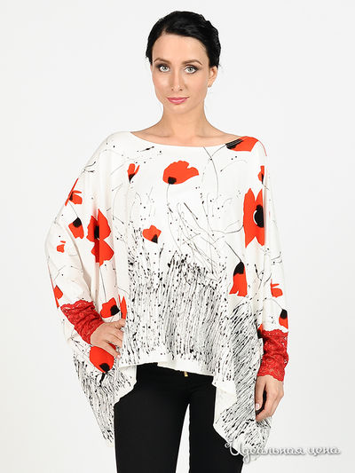 Туника Adzhedo, цвет цвет белый / красный / черный