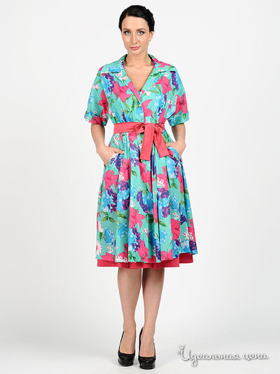 Пальто Adzhedo, цвет цвет морской волны