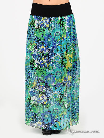 Юбка Adzhedo, цвет цвет зеленый / синий